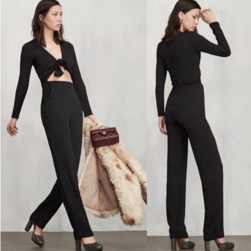 NWT Reformation Ferris Cutout Jumpsuit Pant Suit size 6